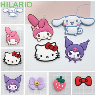 Hilario พวงกุญแจ จี้ตุ๊กตา Kuromi Cinnamoroll 3D PVC น่ารัก DIY อุปกรณ์เสริม สําหรับของขวัญ เครื่องประดับ 5 ชิ้น