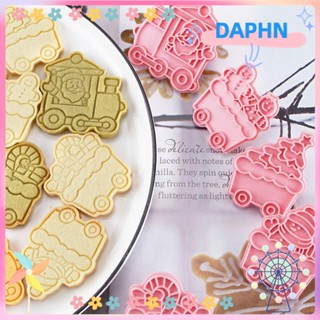 Daphs 6 ชิ้น / เซต แม่พิมพ์บิสกิต อาหาร ฟองดองท์ ขนม ตกแต่ง ลูกสูบ แม่พิมพ์อบ