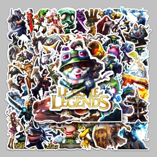 สติกเกอร์ ลายการ์ตูน League of Legends กันน้ํา สําหรับตกแต่งกระเป๋าเดินทาง คอมพิวเตอร์ แท็บเล็ต สกูตเตอร์ 50 ชิ้น