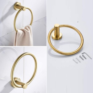 Towel Ring Golden Holder Ring Towel Towel Rail Wall Mount Accessories Brushed