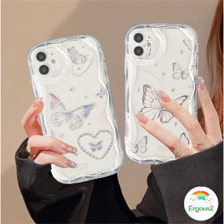 เคสโทรศัพท์มือถือแบบนิ่ม ใส กันกระแทก ลายผีเสื้อ 3D สีเงิน สําหรับ Infinix Hot 30i 30 20i 20 12 9 8 Play Lite Note 12 Pro Turbo G96 Smart 7 6 5