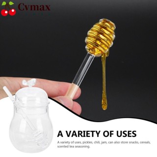 Cvmax ขวดโหลแก้วใส พร้อมฝาปิด สําหรับใส่น้ําผึ้ง