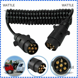 Wattle ปลั๊กพ่วงเชื่อมต่อ สายเคเบิล TPU 7 Pin 2 เมตร สําหรับรถยนต์