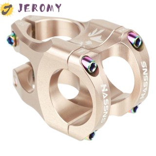 Jeromy อะไหล่แฮนด์บาร์จักรยาน แบบสั้น 35 มม. 31.8 มม. หลากสี