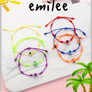 Emilee สร้อยข้อมือ เชือกคล้องมือ รูปตาชั่วร้าย แฮนด์เมด แฟชั่นสําหรับผู้หญิง