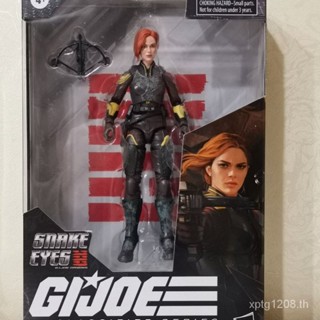 Hasbro ใหม่ ฟิกเกอร์โมเดล กองกําลังพิเศษ GIJOE Scarlet Movie Version Red-Haired Female Snake Eye Origin สําหรับตกแต่ง