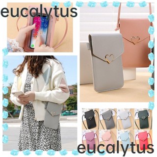 Eucalytus1 กระเป๋าสะพายข้าง หัวเข็มขัดล็อค กระเป๋าสตางค์ กระเป๋าถือ สีพื้น