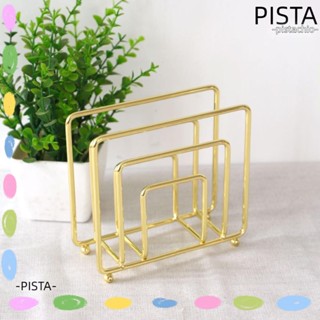 Pista ที่ใส่กระดาษทิชชู่ เหล็ก ทรงสี่เหลี่ยม สีทอง ขนาด 5.4 X 2.16 X 5 นิ้ว สําหรับตกแต่งโต๊ะ ห้องครัว