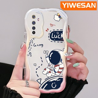 เคสโทรศัพท์มือถือ แบบใส กันกระแทก ลายการ์ตูนนักบินอวกาศนําโชคน่ารัก สีสันสดใส สําหรับ Realme 6 Pro 6s Narzo