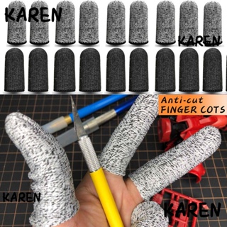 Karen ปลอกสวมนิ้วหัวแม่มือ ป้องกันนิ้วมือ สําหรับใช้ในสวน ห้องครัว 5 ชิ้น