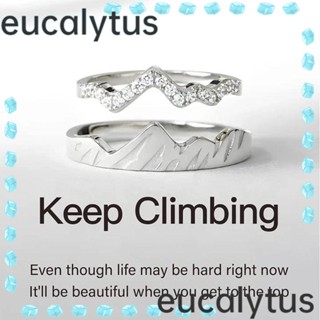 Eucalytus1 แหวนเพทาย ฝังภูเขา แฟชั่นสําหรับผู้หญิง