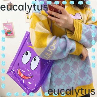 Eucalytus1 กระเป๋าสะพายข้าง แบบใส ลายการ์ตูนอารมณ์ฤดูร้อน สําหรับเด็กผู้หญิง