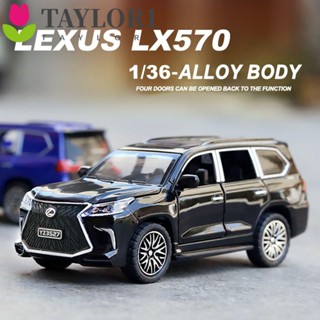 Taylor1 โมเดลรถยนต์จําลอง 1/36 Lexus Lx570 4 ประตู ขนาดเล็ก สไตล์เรโทร สําหรับตกแต่งเค้กคริสต์มาส