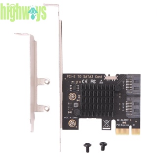 อะแดปเตอร์ PCI-E 1x เป็น SATA3.0 2 พอร์ต 6Gbps PCI Express สําหรับคอมพิวเตอร์ตั้งโต๊ะ [highways.th]