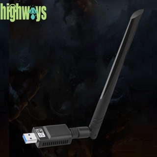 อะแดปเตอร์การ์ดเครือข่าย WiFi 1800Mbps USB3.0 6 Dual Band 5GHz 2.4GHz [highways.th]