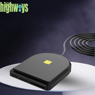 เครื่องอ่านซิมการ์ด SD TF USB2.0 DOD CAC แบบพกพา สําหรับธนาคาร ไปรษณีย์ สํานักงาน [highways.th]