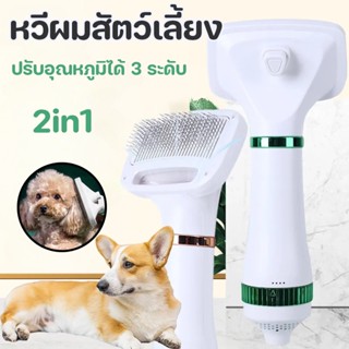 🐶😻หวีแปรงไดร์เป่าขนสัตว์เลี้ยง ไดร์สัตว์เลี้ยง 2in1 Pet Grooming Dryer สุนัข แมว หวี ใช้ได้ทั้งสุนัขและแมว