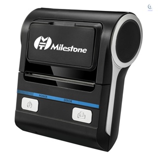 Milestone MHT-P8001 เครื่องพิมพ์ความร้อน แบบพกพา 80 มม. BT+USB โหมดคู่ เชื่อมต่อแบตเตอรี่ลิเธียมในตัว ปลั๊ก UK