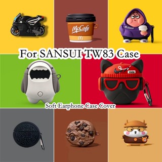 【พร้อมส่ง】เคสหูฟัง แบบนิ่ม ลายการ์ตูน สําหรับ SANSUI TW83 SANSUI TW83