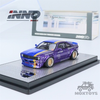 โมเดลรถยนต์ INNO 1:64 NISSAN SILVIA S14 ROCKET BUNNY Tomonori Idekawa Diecast ของเล่นสําหรับเด็ก