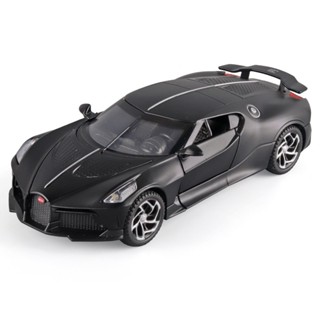 [พร้อมส่ง] โมเดลรถยนต์ Bugatti อัลลอย 1: 32 สีดํา ของเล่นสําหรับเด็ก