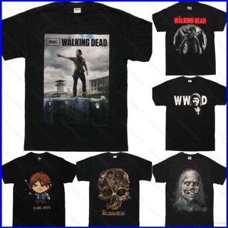 Bs1 เสื้อยืดแขนสั้น พิมพ์ลายกราฟฟิค The Walking Dead 3D แฟชั่น สําหรับทุกเพศ SB1