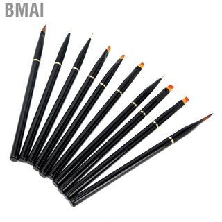 Bmai 10 Pcs Nail Art Brushes Set Painting Tools Liner