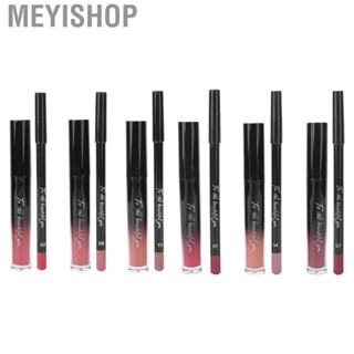 Meyishop Professional Lipstick Set  Portable Lip Liner Pencil Lightweight Long Lasting for Any Skin Type