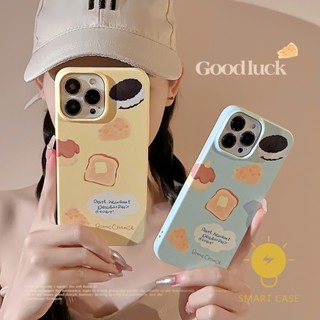 For เคสไอโฟน 14 Pro Max [Cheese Sweet Matte] เคส Phone Case For iPhone 14 Pro Max Plus 13 12 11 X XS Max XR SE 8 7 For เคสไอโฟน11 Ins Korean Style Retro Classic Couple Shockproof Protective TPU Cover Shell