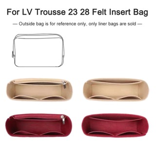 Trousse 23 28 กระเป๋าเครื่องสําอาง ผ้าสักหลาด แบบพกพา สําหรับผู้หญิง