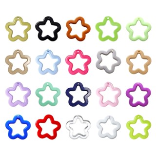 ✿ จี้สร้อยคอ รูปดาว สีสันสดใส เครื่องประดับ สําหรับผู้หญิง DIY