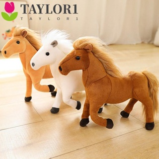 Taylor1 ตุ๊กตาม้าโพนี่ การ์ตูนน่ารัก ของขวัญวันเกิด ตกแต่งในร่ม สีขาว