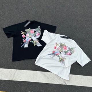 TZKX Represent flower 23SS letter short sleeve High Street cotton mens and womens loose T-shirt