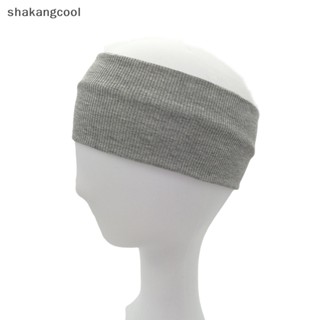 Shakangcool ที่คาดผม ผ้าฝ้ายถัก ดูดซับเหงื่อ สีแคนดี้ สําหรับออกกําลังกาย เล่นโยคะ ล้างหน้า แต่งหน้า SGL