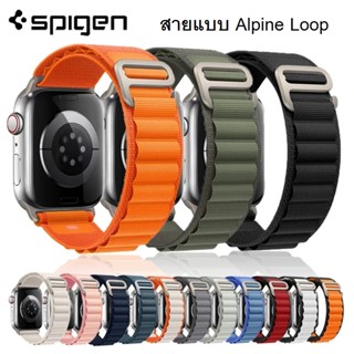 Spigen สายนาฬิกาข้อมือไนล่อนถัก ปรับได้ แบบเปลี่ยน สําหรับ Apple Watch Ultra 49 มม. 45 มม. 44 มม.42 มม.for iWatch 8 7 6