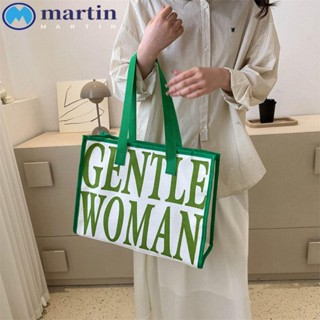 Martin Gentlewoman กระเป๋าถือ กระเป๋าสตางค์ กระเป๋าเครื่องสําอาง ผ้าแคนวาส ลายตัวอักษร ลิปสติก สไตล์สตรีท สําหรับวัยรุ่น ผู้หญิง