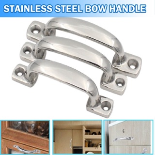 New 1pc 304 Stainless Steel Bow Handle Industrial Heavy Equipment Door Handle