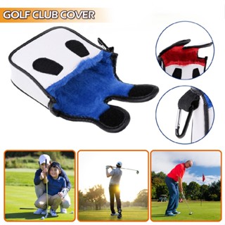 New Universal PU Golf Head Cover Headcover Club Protector for Mallet Putter Blue