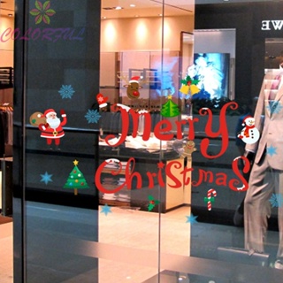 【COLORFUL】Creative Christmas Garage Door Sticker Snowman Elk DIY Floor Sticker Wall Sticke