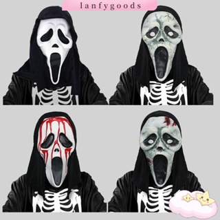 Lanfy Ghostface หน้ากรีดร้องน่ากลัว แฟชั่น|พร็อพคอสเพลย์ หัวกะโหลกสยองขวัญ สําหรับผู้ชาย และผู้หญิง