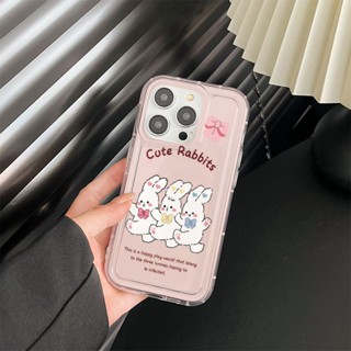 Yiki|เคสโทรศัพท์มือถือแบบนิ่ม TPU ลายกระต่ายเต้นรําน่ารัก สําหรับ Motorola E32 E22 G73 G72 E13 2023 G53 G9 Play G23 G13 G22 G10 G30