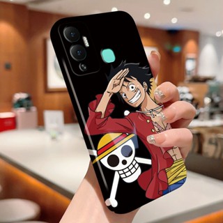 เคสโทรศัพท์มือถือ PC แข็ง กันกระแทก ลายการ์ตูนลูฟี่ สําหรับ Infinix Hot 9 10 11 Play Note 12 G96 Smart 6 Tecno Pova Neo