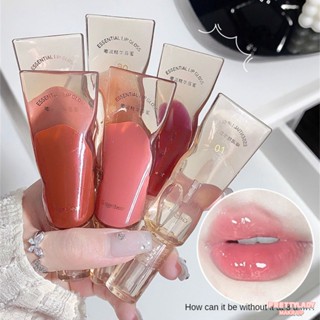 Gegebear Du Run Essence Lip Honey Lip Oil Water Gloss Mirror Lip Glaze Transparent Glass ลิปกลอสให้ความชุ่มชื้น [prettylady]