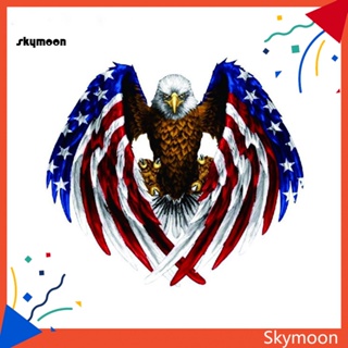 Skym* สติกเกอร์ ลายธงชาติอเมริกา นกอินทรี 3D มีกาวในตัว สําหรับติดตกแต่งรถยนต์