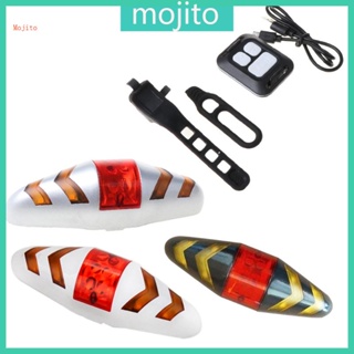 Mojito ไฟเลี้ยวไร้สาย ชาร์จ USB กันน้ํา พร้อมรีโมตคอนโทรล สําหรับจักรยานเสือภูเขา