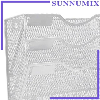 [Sunnimix] ชั้นวางหนังสือ นิตยสาร แบบตาข่ายติดผนัง 3 ชั้น ขนาด A4 อเนกประสงค์