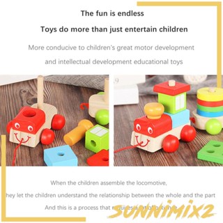 [Sunnimix2] ของเล่นไม้ จับคู่ปริศนา Montessori สําหรับเด็กผู้ชาย