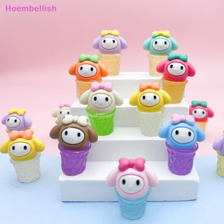 SANRIO Hoe&gt; ไอศกรีมเรืองแสง ลายการ์ตูนซานริโอ้ Diy อุปกรณ์เสริม สําหรับเครื่องประดับ โทรศัพท์มือถือ 10 ชิ้น