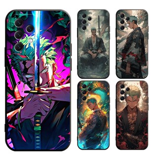 SAMSUNG A72 A71 A70 A54 A53 A52 A51 A50 A42 เคสโทรศัพท์มือถือแบบนิ่ม ลายวันพีซ Roronoa Zoro สําหรับ