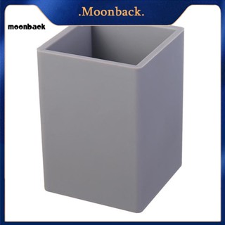 &lt;moonback&gt; ที่ใส่ปากกา ดีไซน์กะทัดรัด สําหรับสํานักงาน ซิลิโคนนุ่ม แต่งหน้า ที่ใส่แปรงแต่งหน้า กันแตก